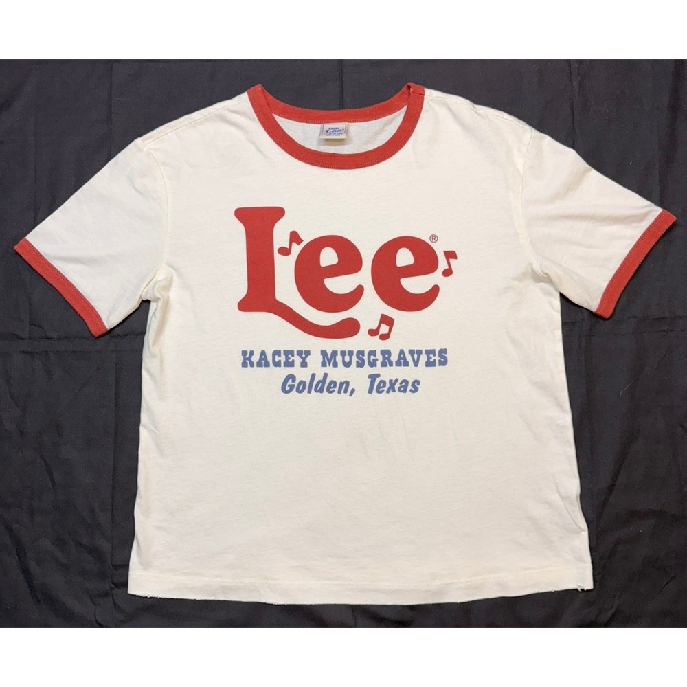 Kacey Musgraves Lee Collaboration Lee Golden Texas Ringer Tee Medium